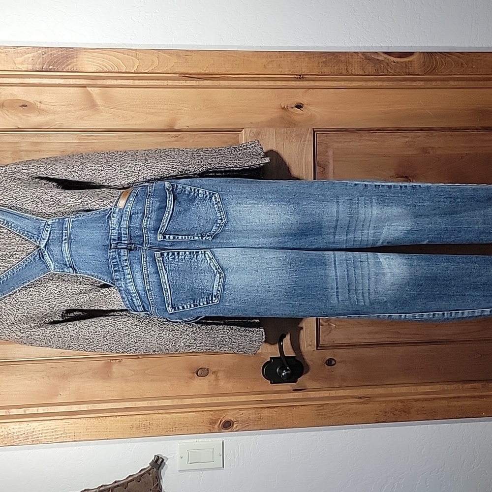 Dollhouse Stretchy Denim Overalls - Picture 5 of 15